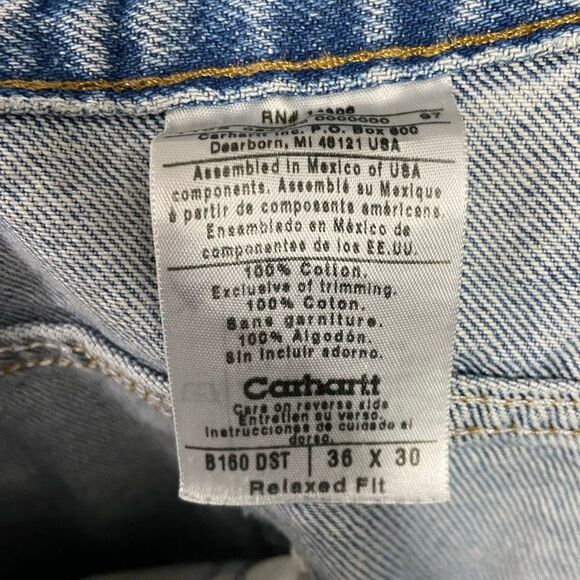 Carhartt 36x30 Medium Wash Relaxed Fit Jeans - Picture 2 of 2